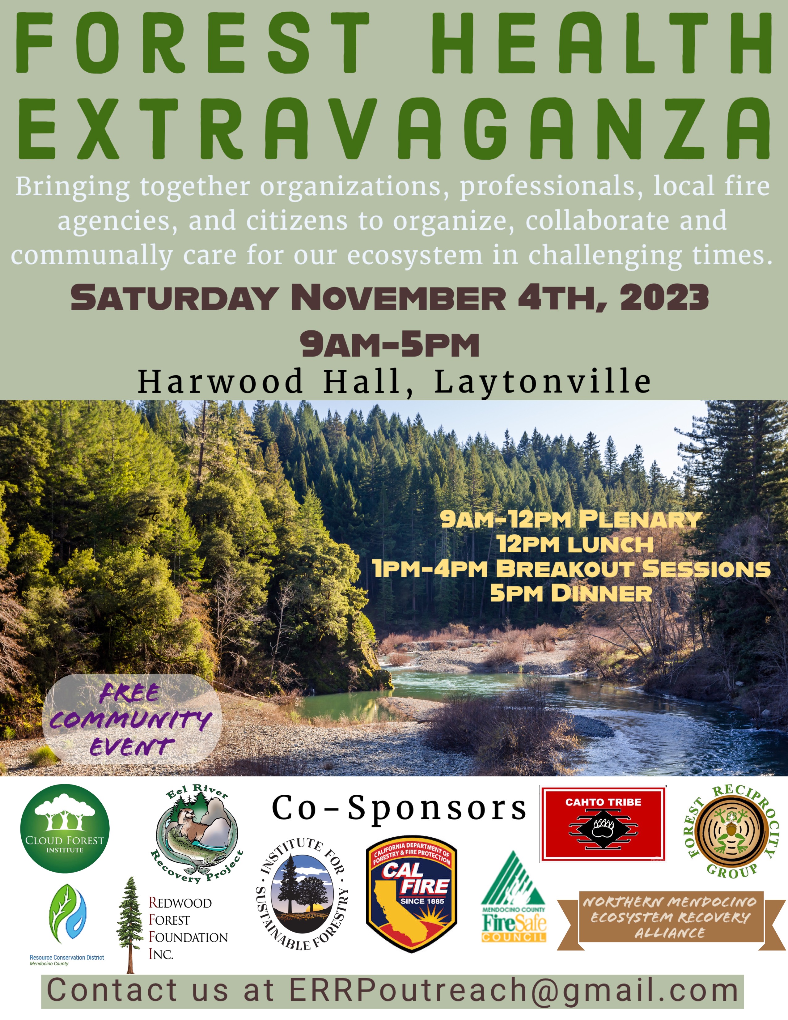 Forest Health Extravaganza -- November 4, 2023