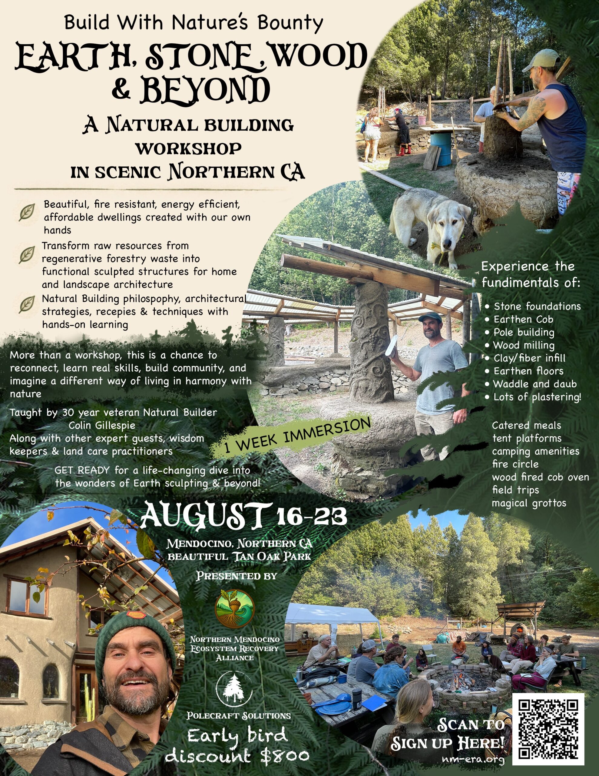 Natural Building Workshop in Northern California