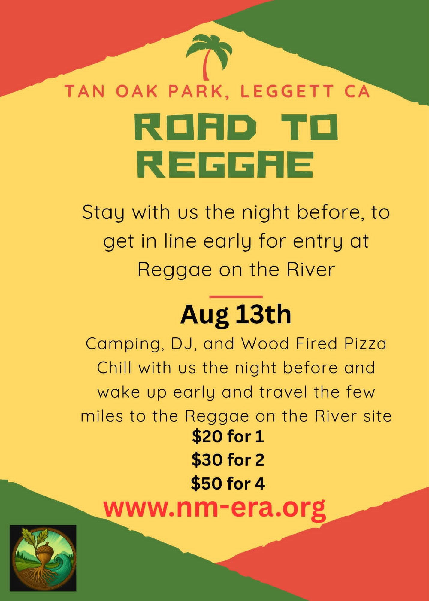 Road to Reggae Camp-Out: Join NMERA in Leggett, CA!